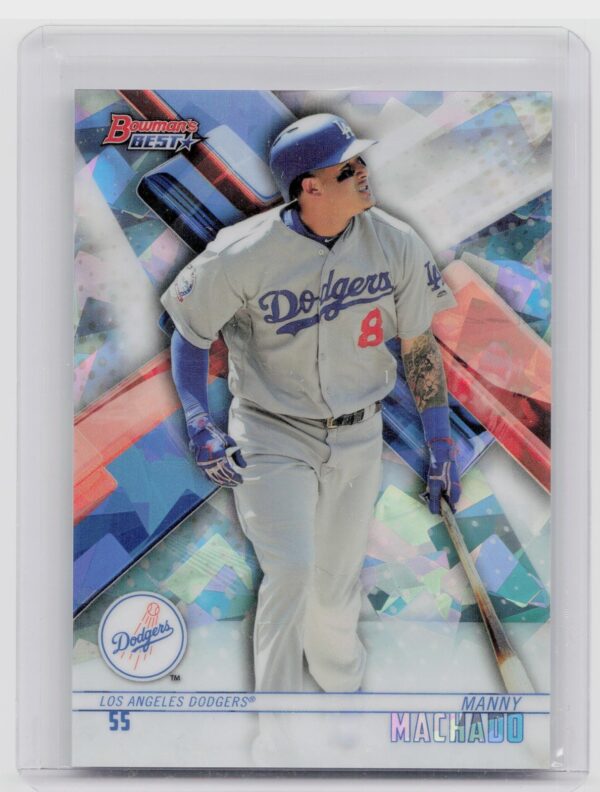 2018 Bowman's Best Manny Machado Atomic #10 Dodgers