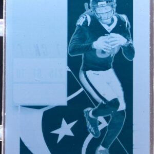 2018 Contenders Optic DeAndre Hopkins Printing Plate Cyan 1/1 #58 Texans