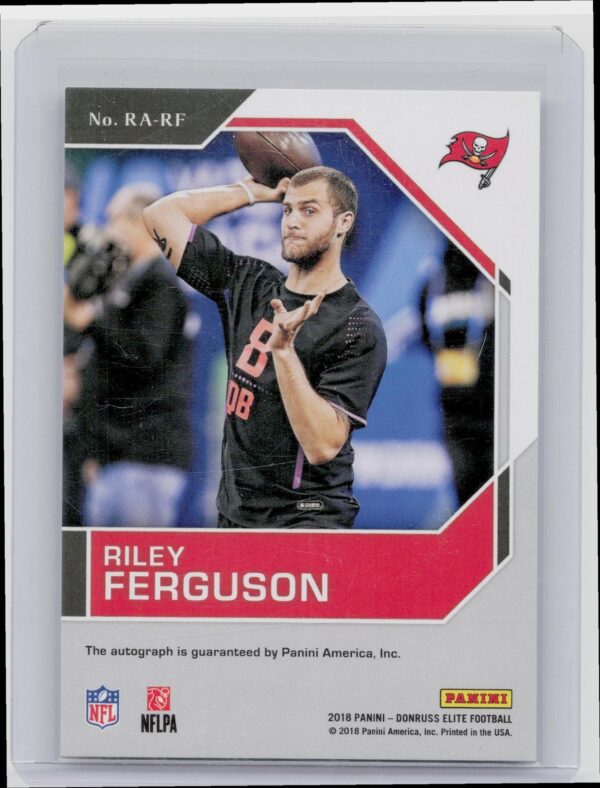 2018 Donruss Elite Riley Ferguson Auto /299 #RA-RF Buccaneers Elite Rookie Auto - Image 3