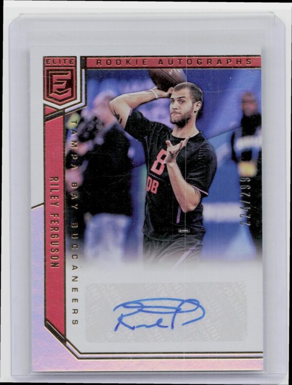 2018 Donruss Elite Riley Ferguson Auto /299 #RA-RF Buccaneers Elite Rookie Auto