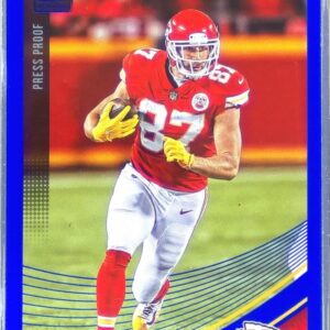 2018 Donruss Travis Kelce Press Proof Blue #141 Chiefs