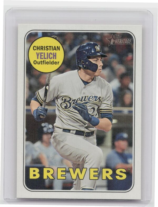 2018 Heritage Christian Yelich SP VAR #720 Brewers