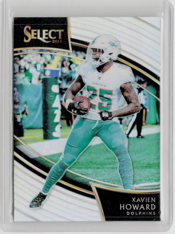 2018 Panini Select Xavien Howard Silver Prizm #236 Dolphins