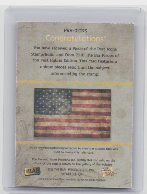 2018 The Bar Pieces of the Past Hybrid Edition Babe Ruth Marshall Islands 7/8 - Image 3