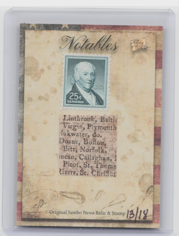 2018 The Bar Pieces of the Past Hybrid Paul Revere 13/18