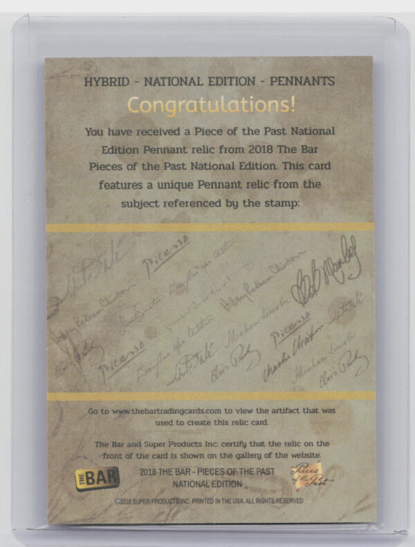 2018 The Bar Pieces of the Past National Edition:  George Bush - Image 3