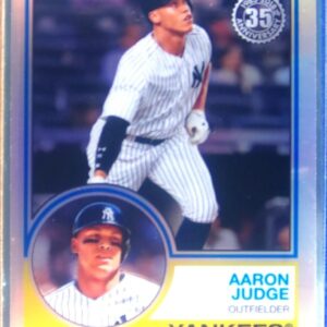 2018 Topps Chrome Aaron Judge #83T-1 Yankees 1983 Topps 35th Anniversary Ref
