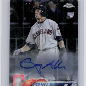 2018 Topps Chrome Greg Allen AU #RA-GA Indians Rookie Autographs