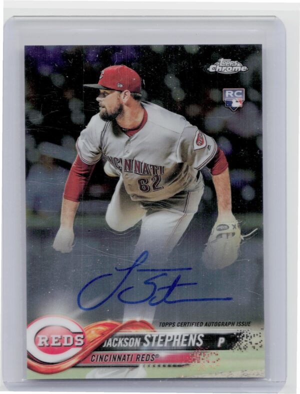 2018 Topps Chrome Jackson Stephens #RA-JS Reds Rookie Autographs