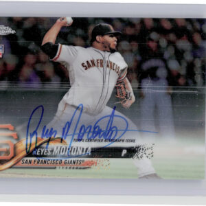 2018 Topps Chrome Reyes Moronta AU #RA-RMO Giants Rookie Autographs