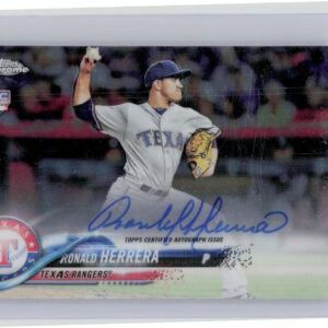 2018 Topps Chrome Ronald Herrera AU #RA-RHE Rangers Rookie Autographs