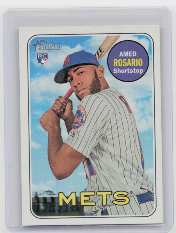 2018 Topps Heritage Amed Rosario SP VAR #31 Mets