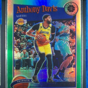 2019-20 Hoops Premium Stock Anthony Davis Prizms Green #294 Lakers