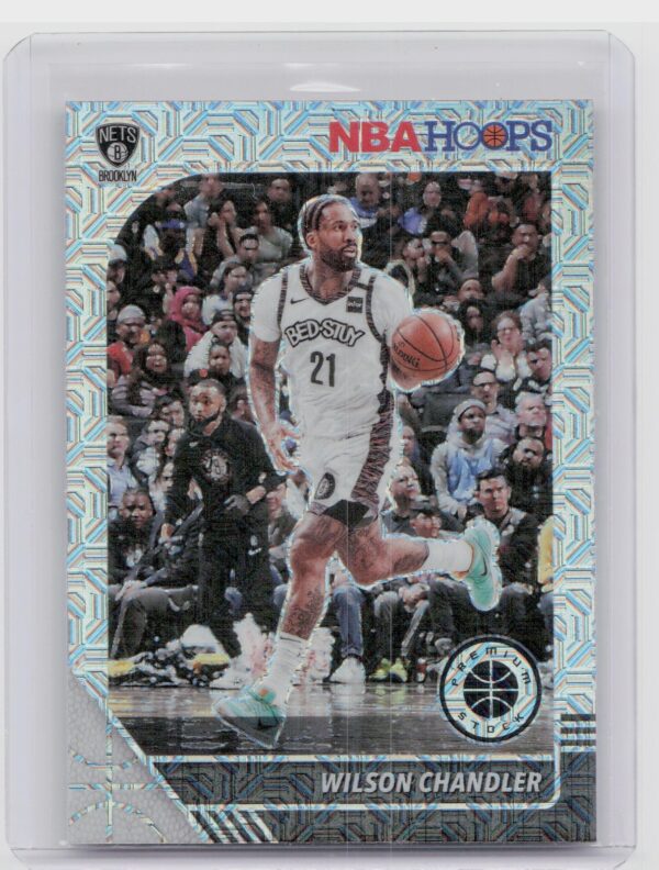 2019-20 Hoops Premium Stock Wilson Chandler Prizms Silver Mojo #86 Nets