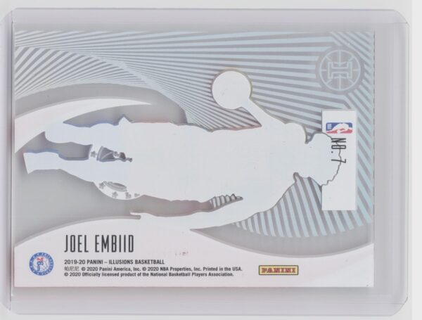 2019-20 Panini Illusions Joel Embiid #7 76ers Astounding Orange - Image 3