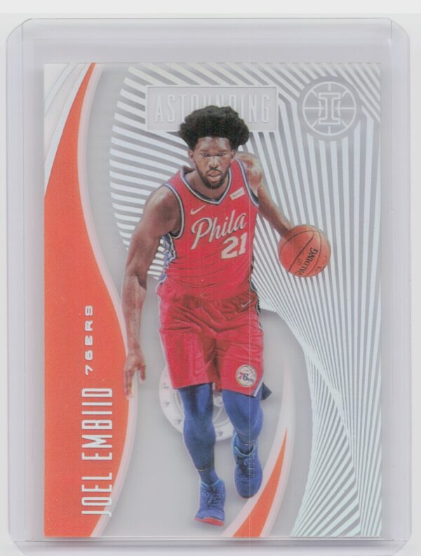 2019-20 Panini Illusions Joel Embiid #7 76ers Astounding Orange