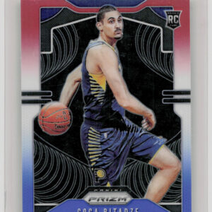 2019-20 Panini Prizm Goga Bitadze Prizms Red White and Blue #264 Pacers