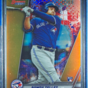 2019 Bowman's Best Rowdy Tellez Gold Refractor SN50 #68 Jays