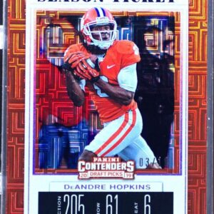 2019 Contenders DP Coll DeAndre Hopkins Building Blocks Ticket /10 #29 Tigers