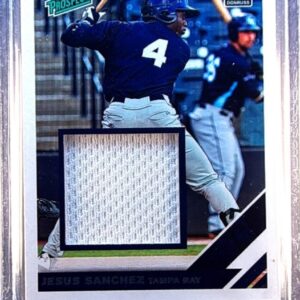 2019 Donruss Jesus Sanchez /99 JSY #RPM-JS Rays Rated Prospect Material Gold