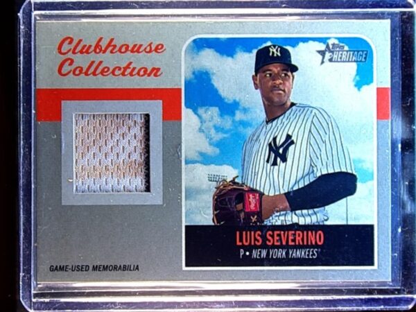 2019 Heritage Luis Severino JSY #CCR-LS Yankees Clubhouse Collection Relics