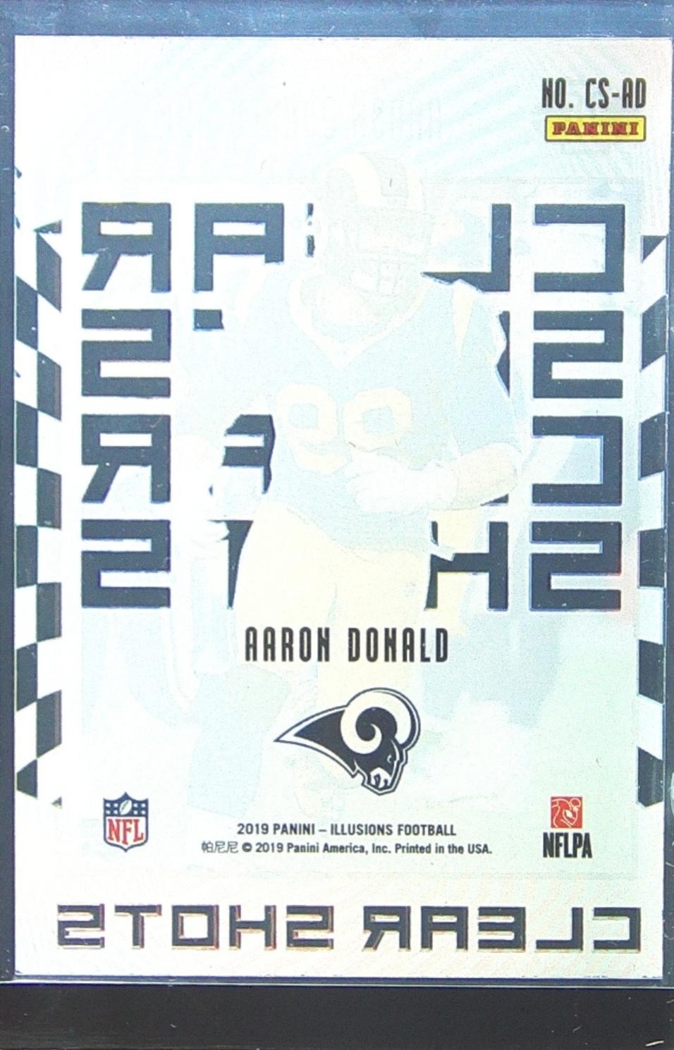2019 Illusions Aaron Donald #CS-AD Rams Clear Shots - Image 3