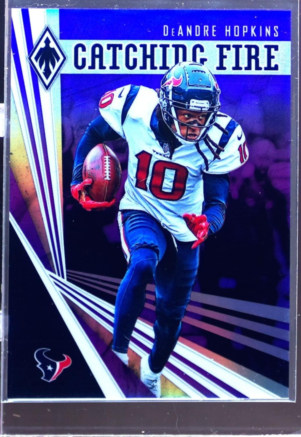 2019 Panini Phoenix DeAndre Hopkins /149 #17 Texans Catching Fire Purple