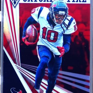 2019 Panini Phoenix DeAndre Hopkins /299 #17 Texans Catching Fire Red
