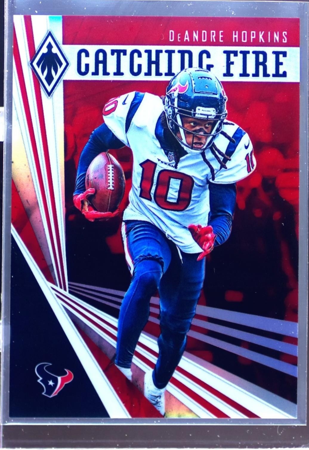 2019 Panini Phoenix DeAndre Hopkins /299 #17 Texans Catching Fire Red