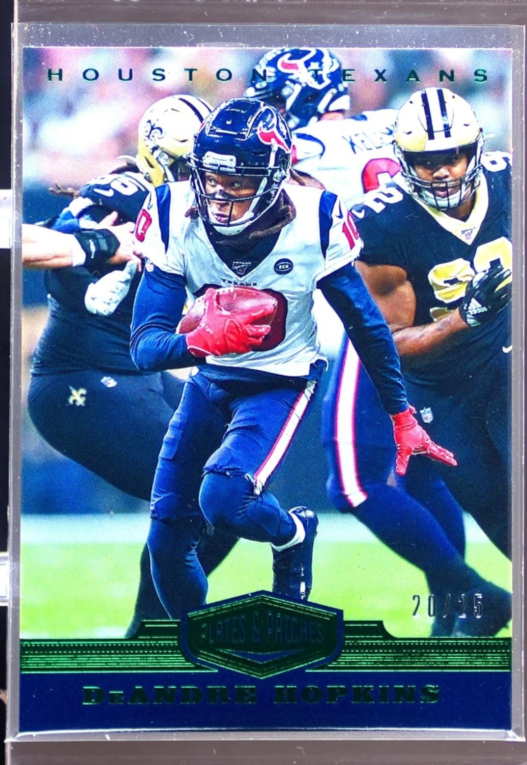 2019 Plates & Patches DeAndre Hopkins Green /25 #42 Texans