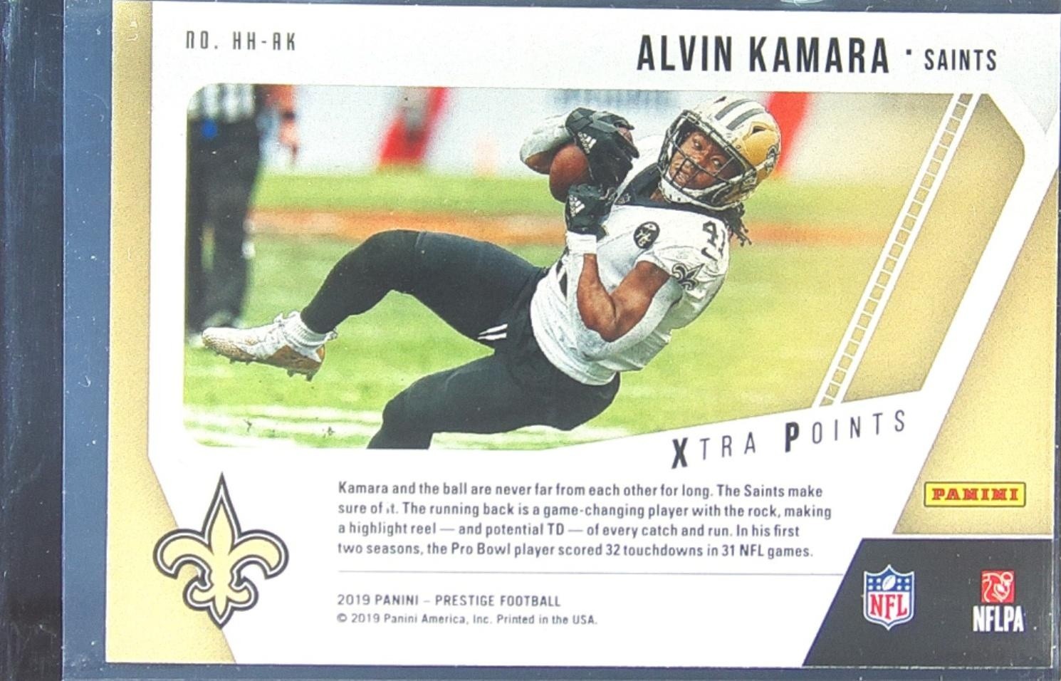 2019 Prestige Alvin Kamara #HH-AK Saints Highlight Reel Xtra Points Blue - Image 3