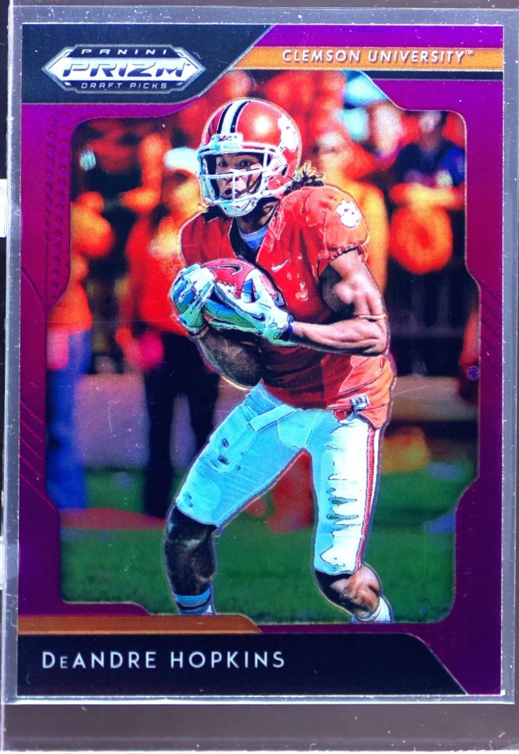 2019 Prizm Draft Picks DeAndre Hopkins Prizms Purple #28 Tigers