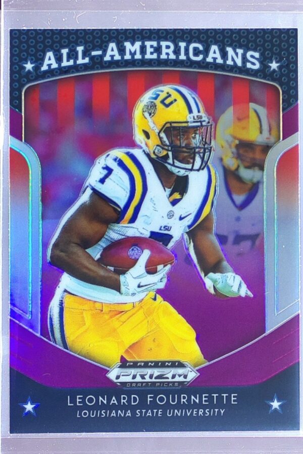2019 Prizm Draft Picks Leonard Fournette Prizms Purple #70 Tigers