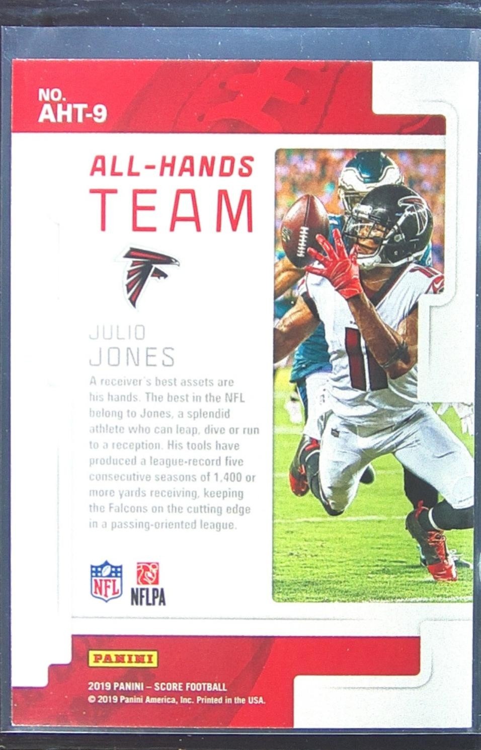 2019 Score Julio Jones #AHT-9 Falcons All Hands Team - Image 3