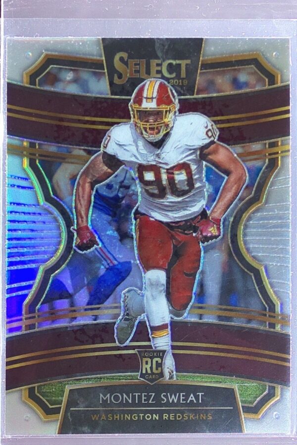 2019 Select Montez Sweat Silver Prizm RC #12 Redskins