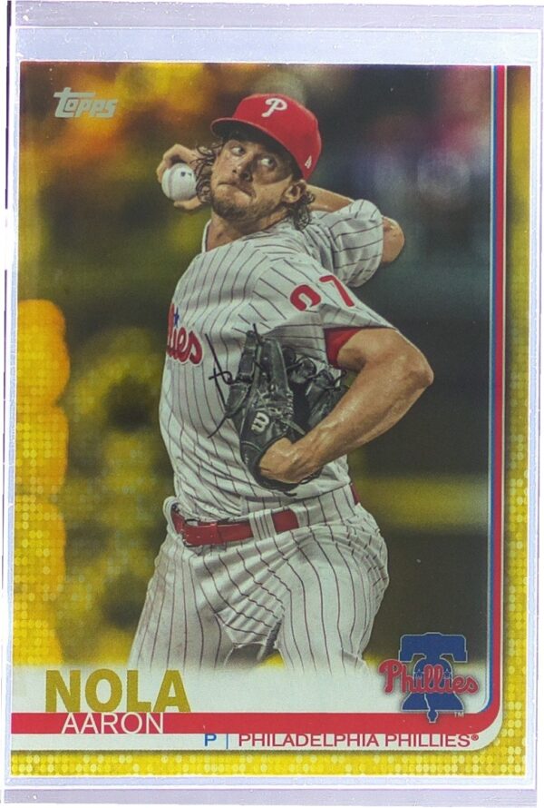 2019 Topps Aaron Nola Yellow #163 Phillies