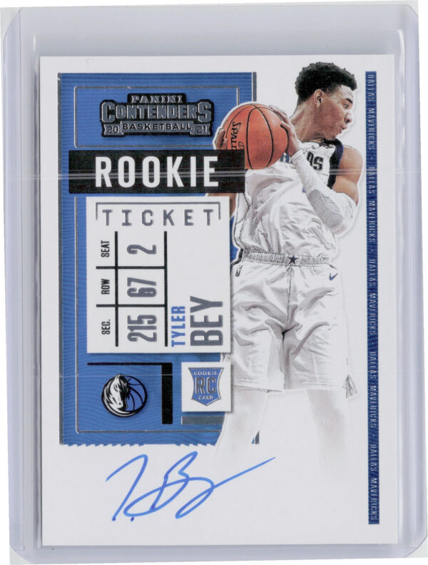 2020-21 Panini Contenders Tyler Bey AU RC #138 Mavericks
