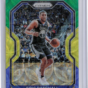 2020-21 Panini Prizm Eric Paschall Choice Blue, Yellow and Green Prizms #71 Warr