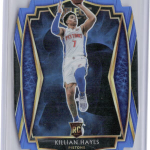 2020-21 Panini Select Killian Hayes Blue Prizms Die Cut SN249 #181 Pistons