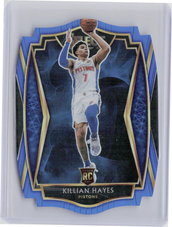 2020-21 Panini Select Killian Hayes Blue Prizms Die Cut SN249 #181 Pistons
