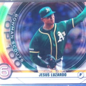 2020 Bowman Jesus Luzardo #BTP-6 Athletics Chrome Bowman Scouts Top 100