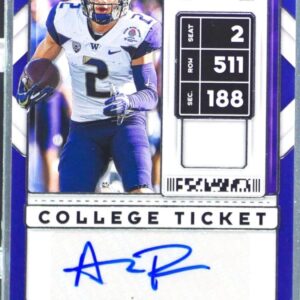 2020 Contenders Draft Picks Aaron Fuller RC Auto #323 Huskies