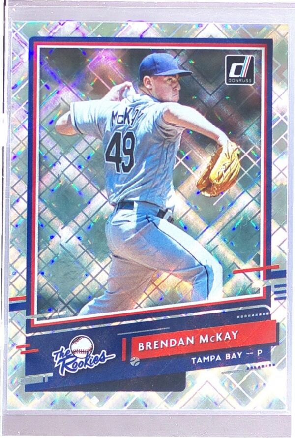 2020 Donruss Brendan McKay RC #R-7 Rays The Rookies Diamond