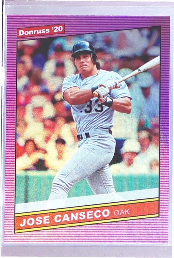2020 Donruss Jose Canseco Holo Purple #212 Athletics