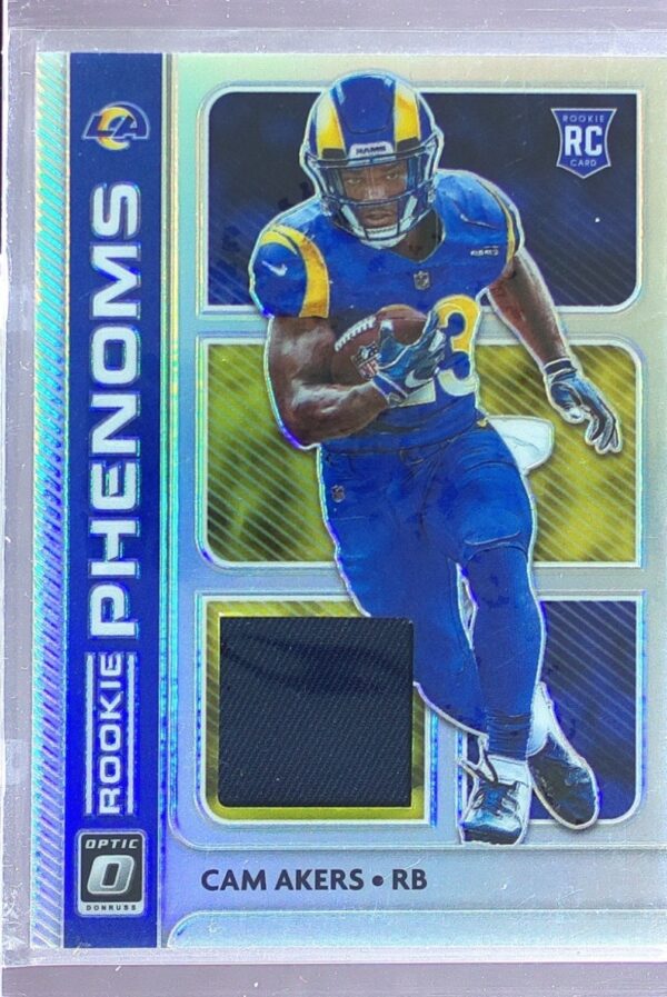 2020 Donruss Optic Cam Akers JSY RC #RP-25 Rams Rookie Phenoms