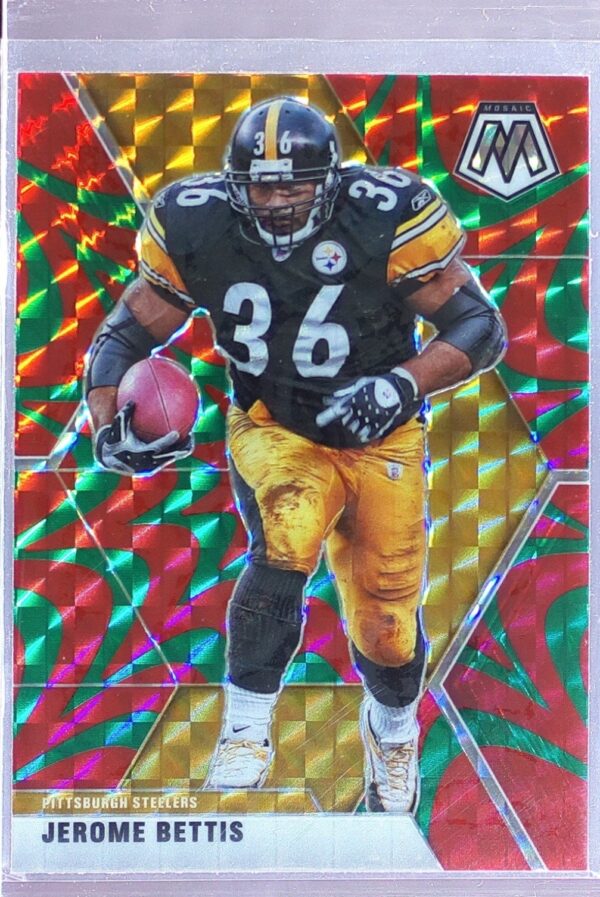 2020 Mosaic Jerome Bettis Prizm Reactive Green #172 Steelers