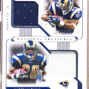 2020 NT Marshall Faulk / Steven Jackson /99 JSY #CM-SR Rams NFL Gear Combo Relic
