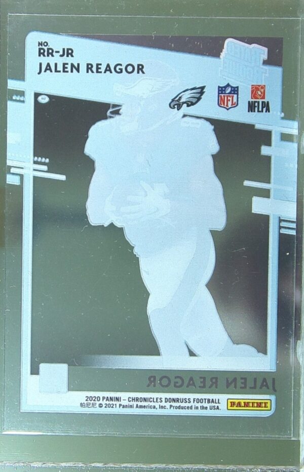 2020 Panini Chronicles Jalen Reagor #RR-JR Eagles Clearly Donruss Rated Rookies - Image 3