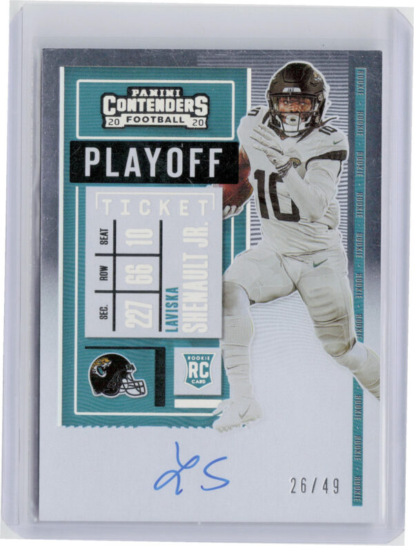 2020 Panini Contenders Laviska Shenault Jr. Playoff Ticket AU SN99 #117 Jaguars