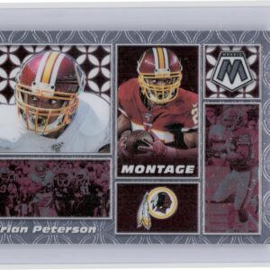 2020 Panini Mosaic Adrian Peterson Montage M30 Redskins